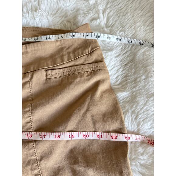 Westbound Petites Dark Tan Straight Leg Crop Pants Plus Size 18W - Picture 3 of 8